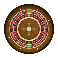 American casino roulette wheel